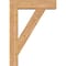 Ekena Millwork Traditional Block Smooth Bracket w/ Offset Brace, Western Red Cedar, 7 1/2"W x 30"D x 42"H BKT0806X30X42TRA05SWR - alternate 3
